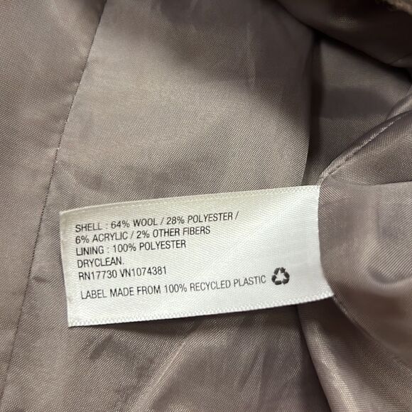 Merona beige/oatmeal color wool blend jacket size S/P - Picture 12 of 12
